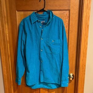 Urban Outfitters Turquoise Corduroy Shirt
